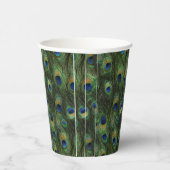 Peacock Feather Paper Cups Pappbecher (Rechts)