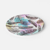 Peacock Feather Pappteller (Schrägansicht)