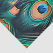 Peacock Feather Pattern Decoupage Seidenpapier (Detail)