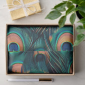 Peacock Feather Pattern Decoupage Seidenpapier (Geschenk)