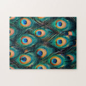 Peacock Feather Pattern Puzzle (Horizontal)