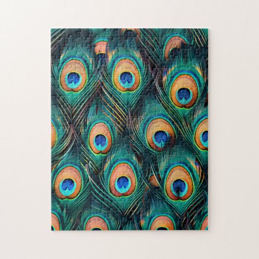 Peacock Feather Pattern Puzzle (Vertikal)
