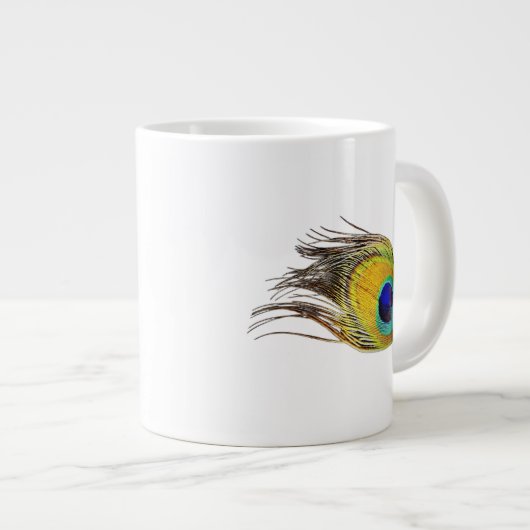 Peacock Feather Pattern Tasse (Vorderseite Rechts)