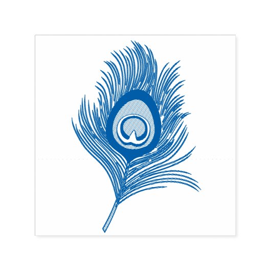 Peacock Feather Permastempel (Design)