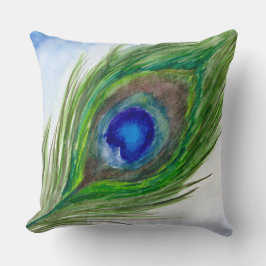 Peacock Feather Pillow Kissen