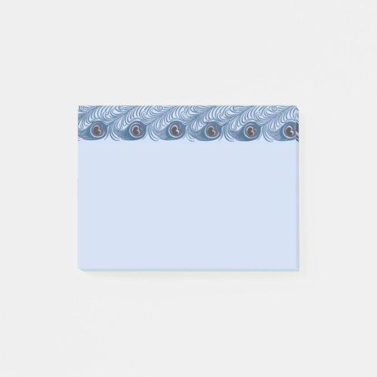 Peacock Feather Post-it Klebezettel (Vorderseite)
