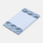 Peacock Feather Post-it Klebezettel (angewinkelt)