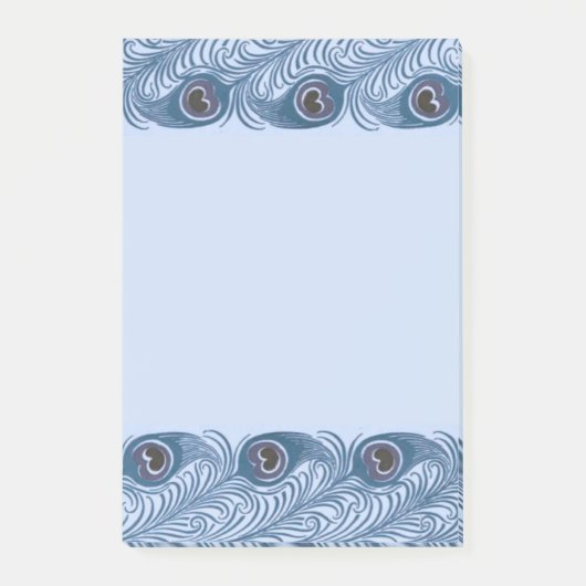 Peacock Feather Post-it Klebezettel (Vorderseite)
