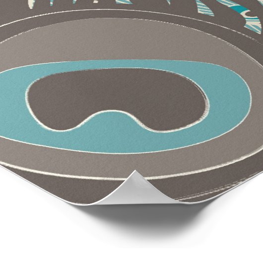 Peacock Feather Poster (Ecke)