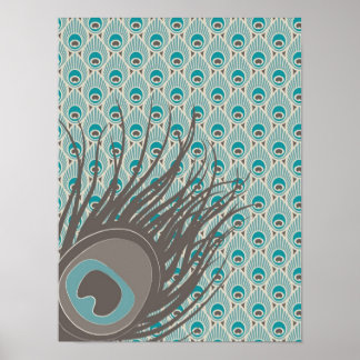 Peacock Feather Poster