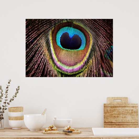 Peacock Feather Poster (Küche)