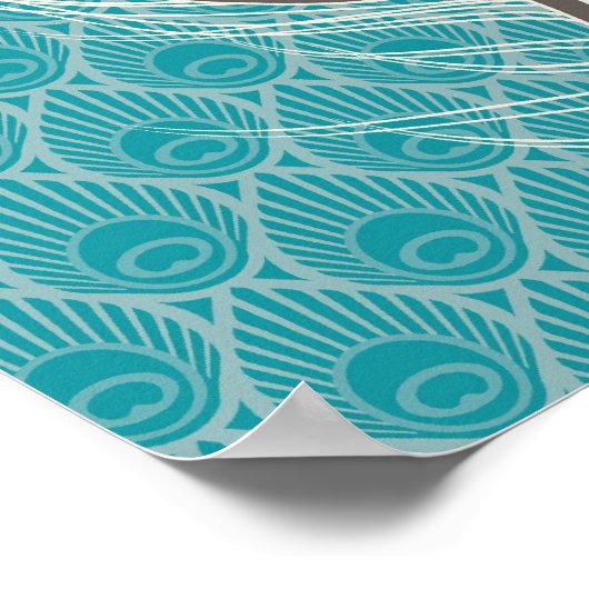 Peacock Feather Poster (Ecke)