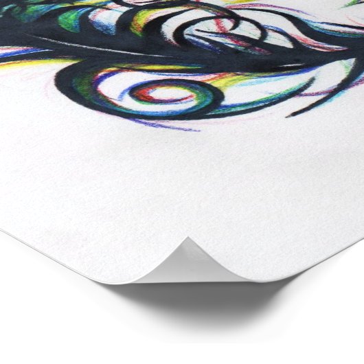 Peacock Feather Poster (Ecke)