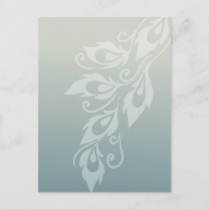 Peacock Feather Postkarte