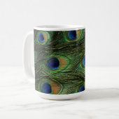 Peacock Feather Print Kaffeetasse (Vorderseite Links)