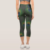 Peacock Feather Print Leggings (Rückseite)