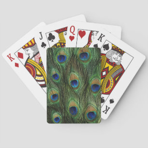 Peacock Feather Print Spielkarten