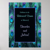 Peacock Feather Probe Dinner Printwerbung Poster (Vorne)