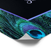 Peacock Feather Probe Dinner Printwerbung Poster (Ecke)
