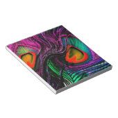 Peacock feather rainbow notizblock (angewinkelt)