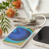 Peacock feather Schlüsselanhänger (Vorderseite rechts)