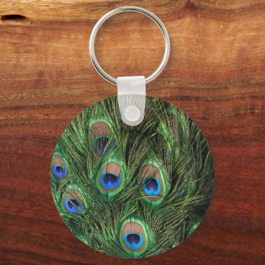 Peacock Feather Schlüsselanhänger (Vorderseite)