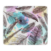 Peacock Feather Schneidebrett (Vorderseite)