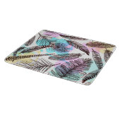 Peacock Feather Schneidebrett (Ecke)