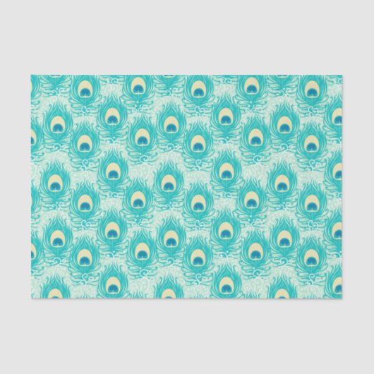 Peacock Feather Seidenpapier (Vorderseite)