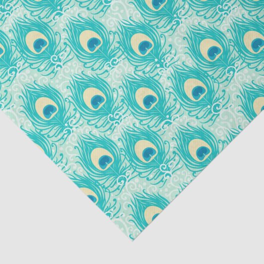 Peacock Feather Seidenpapier (Ausschnitt)