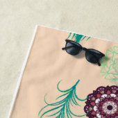Peacock Feather Serenity: Mandala Beach Towel Strandtuch (Beispiel)