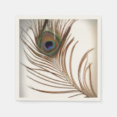 Peacock Feather Serviette (Vorderseite)