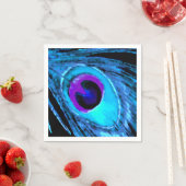 Peacock Feather Serviette (Beispiel)