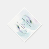 Peacock Feather Serviette (Ecke)