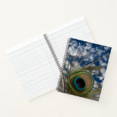 PEACOCK FEATHER SKY FOTO HARDCOVER NOTEBOOK NOTIZBLOCK (Innenseite)
