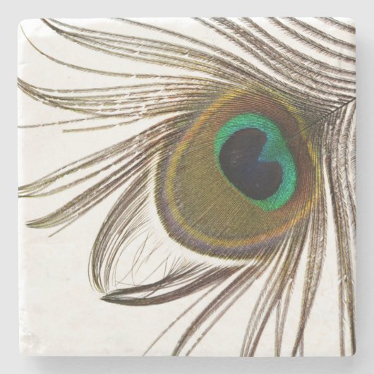  Peacock Feather    Steinuntersetzer (Vorderseite)