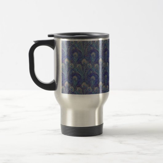 Peacock Feather Travel Mug Reisebecher (Links)