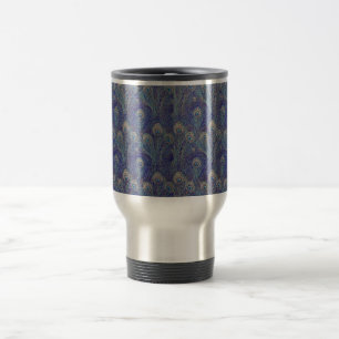 Peacock Feather Travel Mug Reisebecher