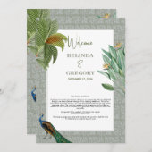 Peacock Feather Tropical Wedary Programm (Vorne/Hinten)