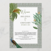 Peacock Feather Tropical Wedary Programm (Vorderseite)