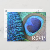 Peacock Feather UAWG Postcard Einladungspostkarte (Vorne/Hinten)