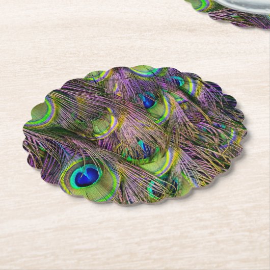 Peacock Feather  Untersetzer (angewinkelt)