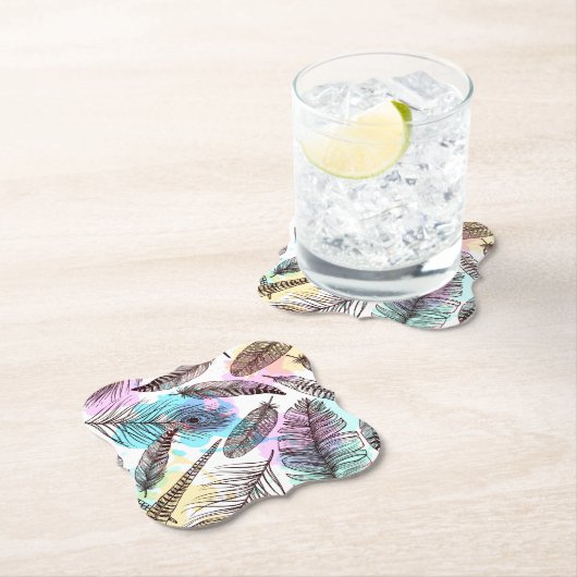 Peacock Feather Untersetzer (Vor Ort)