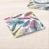 Peacock Feather Untersetzer (angewinkelt)