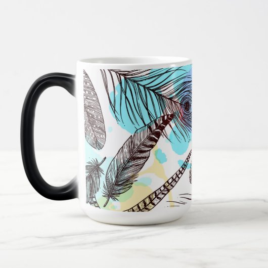 Peacock Feather Verwandlungstasse (Links)