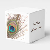 Peacock Feather Vielen Dank für Ihre Unterstützung Geschenkschachtel (Vorderseite)
