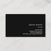 Peacock Feather Visitenkarte (Rückseite)