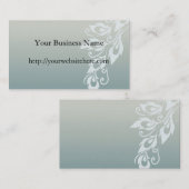 Peacock Feather Visitenkarte (Vorne/Hinten)