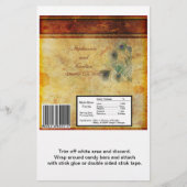 Peacock Feather Wedding Large Candy Bar Wrap Flyer (Vorne)