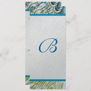 Peacock Feather Wirbel Einladung Hochzeit